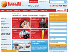 Tablet Screenshot of crownoil.co.uk